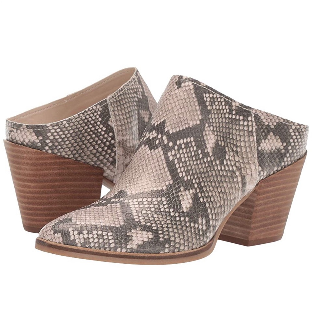 Dolce Vita Rea Snake Print Stella Mule Heeled NIB